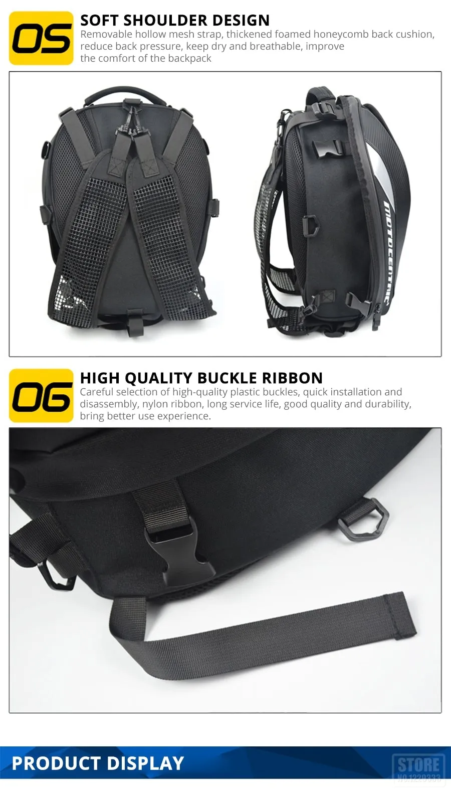 2 In 1 Motorcycle Seat Bag and BackPack