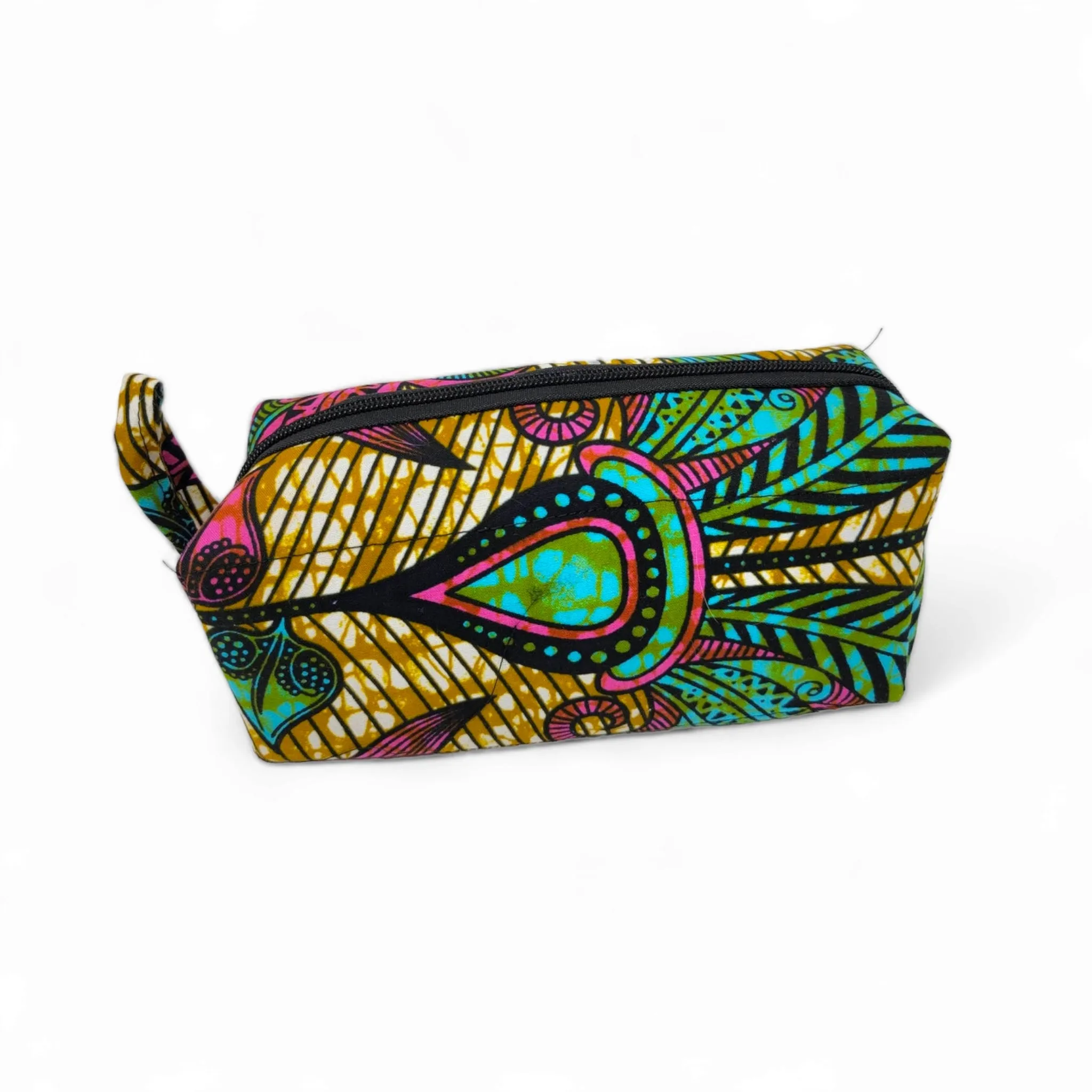 African Wax Print Cosmetic/Toiletries Travel Bag