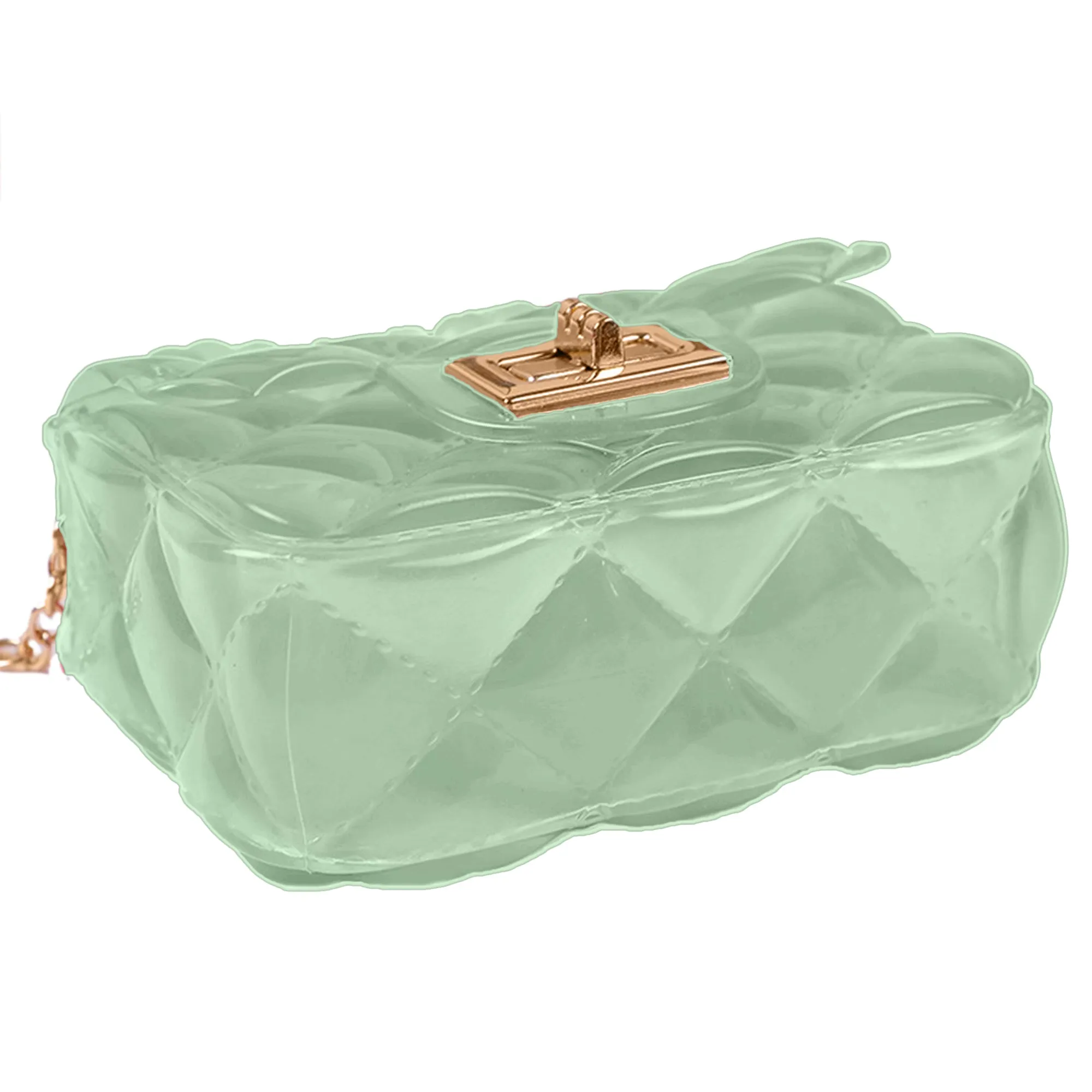 Babymoon Kids Jelly Sling Purse Fashion Handbag | 9x13x5 CM | Green