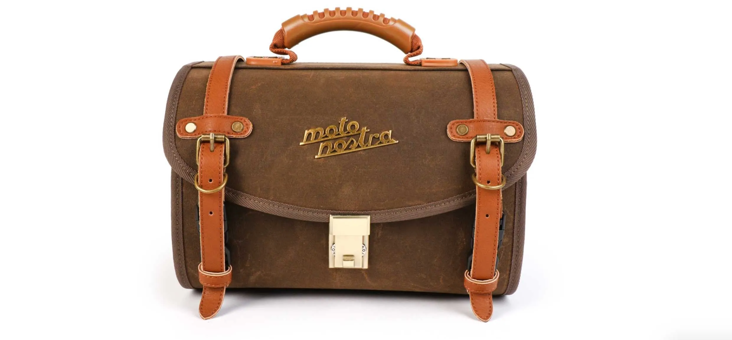 Bag/ Case Small for Carrier MOTO NOSTRA Brown | Vespa GTS/GTV/ LX/LXV/ ET4/S/ Sprint/ Primavera 125-300cc