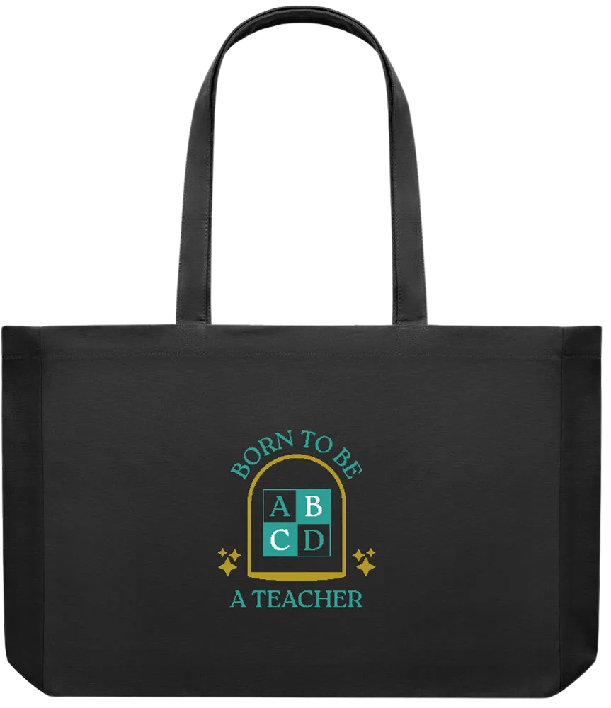 Born to be a Teacher Design - Premium large recycled shopping tote bag