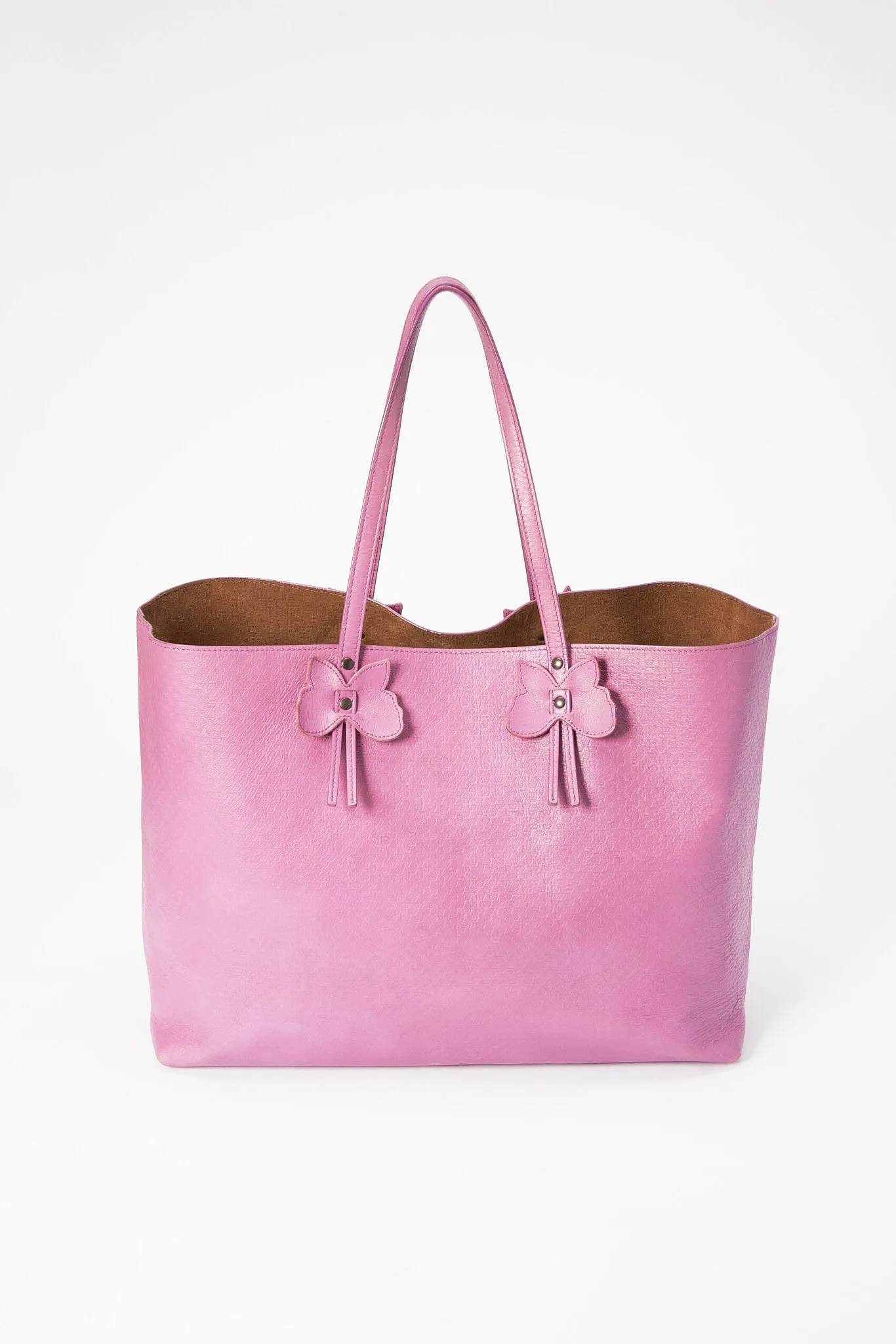 Bottega Veneta Butterfly Leather Tote Bag - Pink