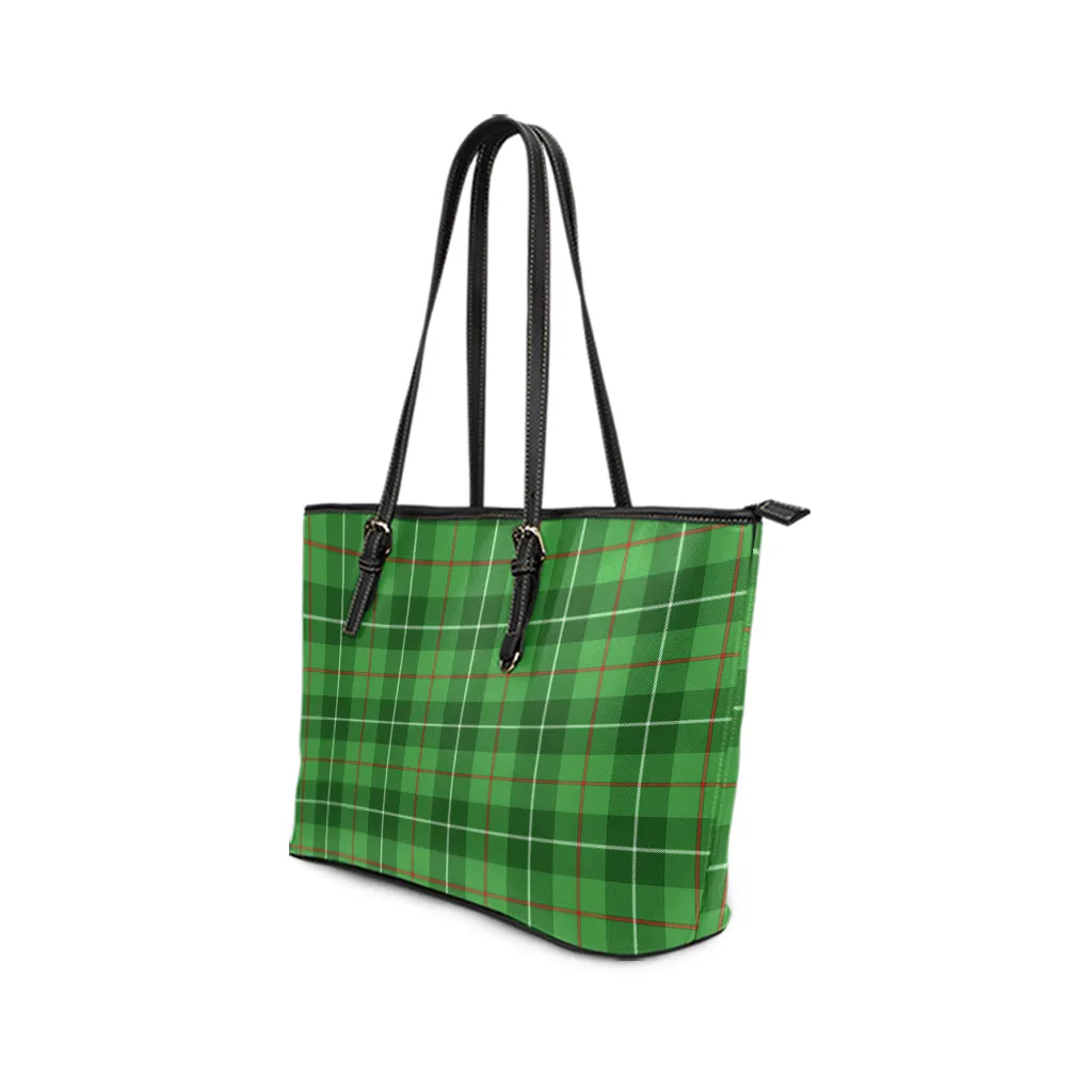 Boyle Tartan Leather Tote Bag