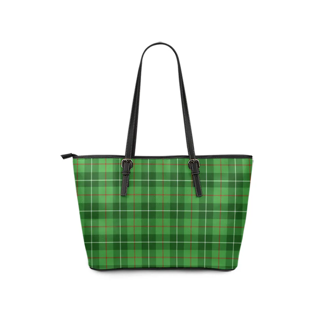 Boyle Tartan Leather Tote Bag