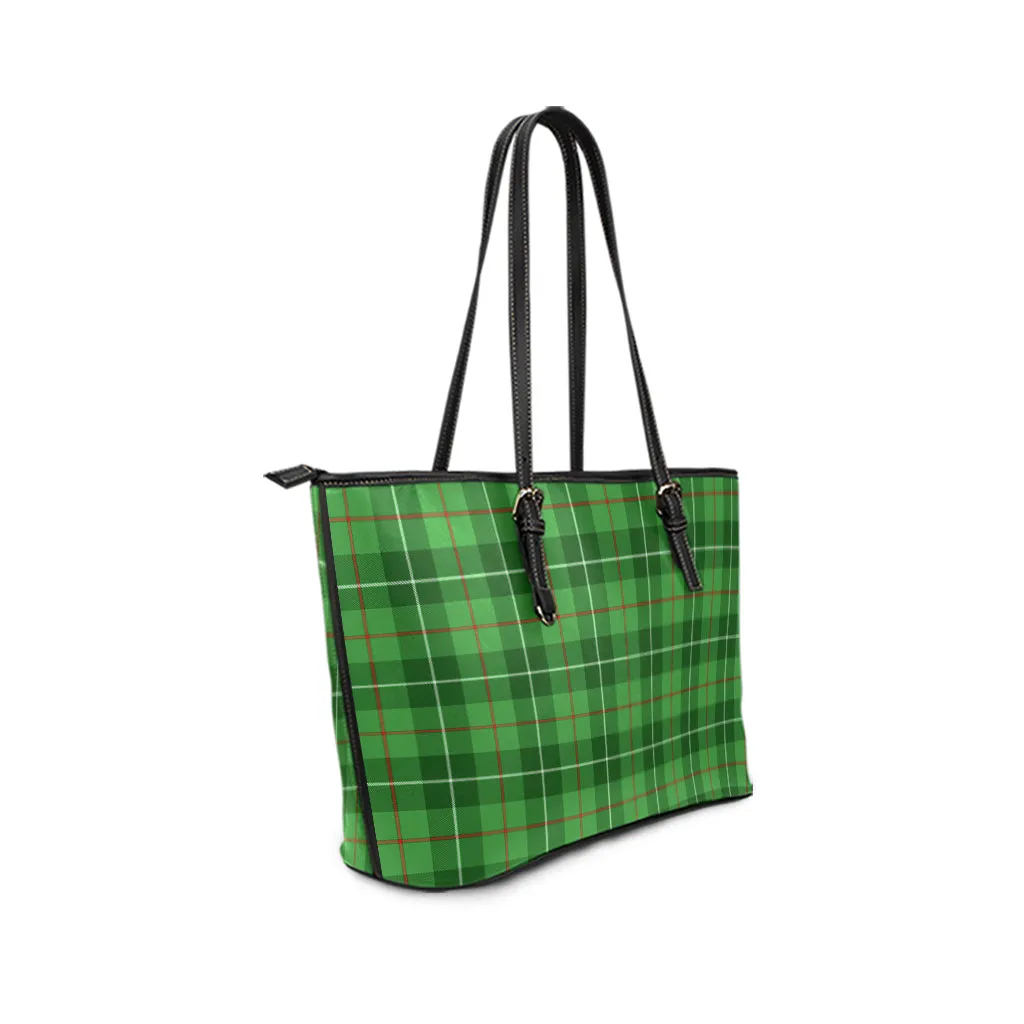 Boyle Tartan Leather Tote Bag