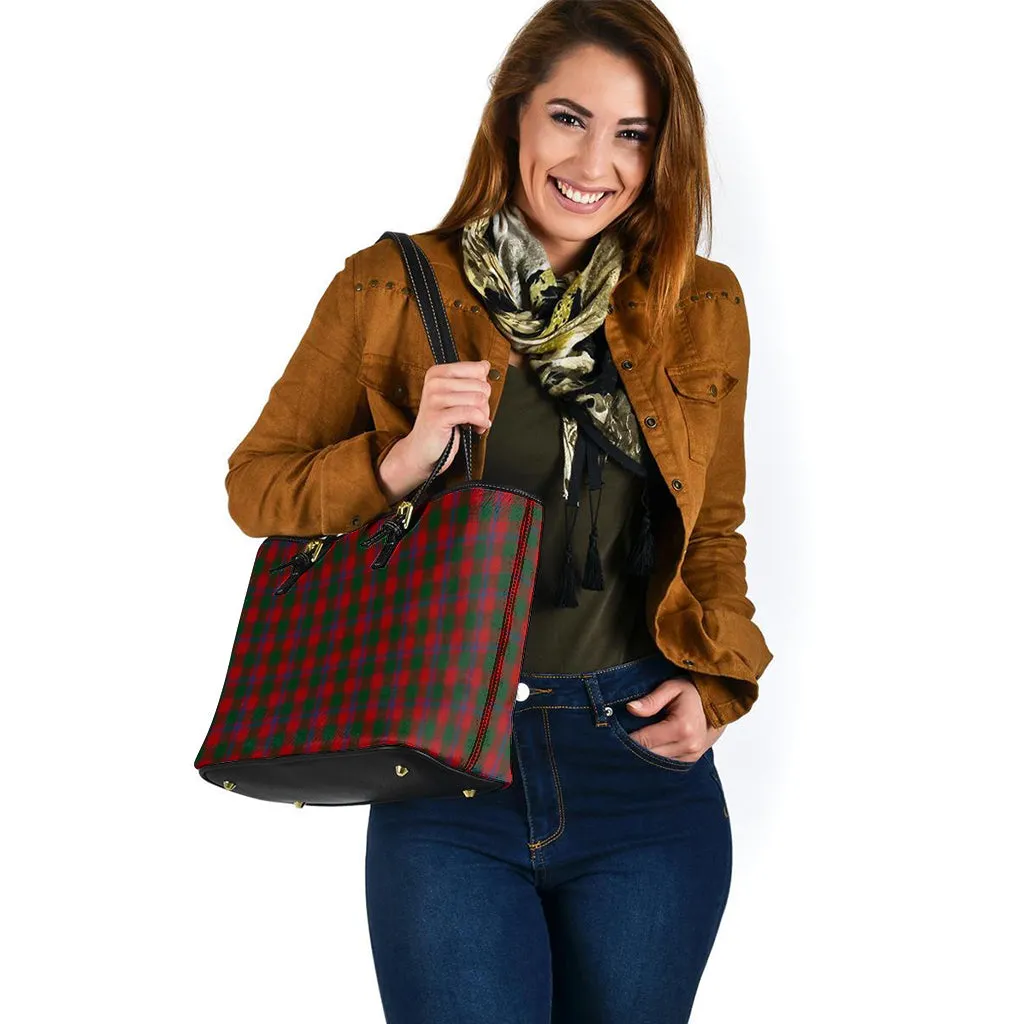 Bruce Old Tartan Leather Tote Bag