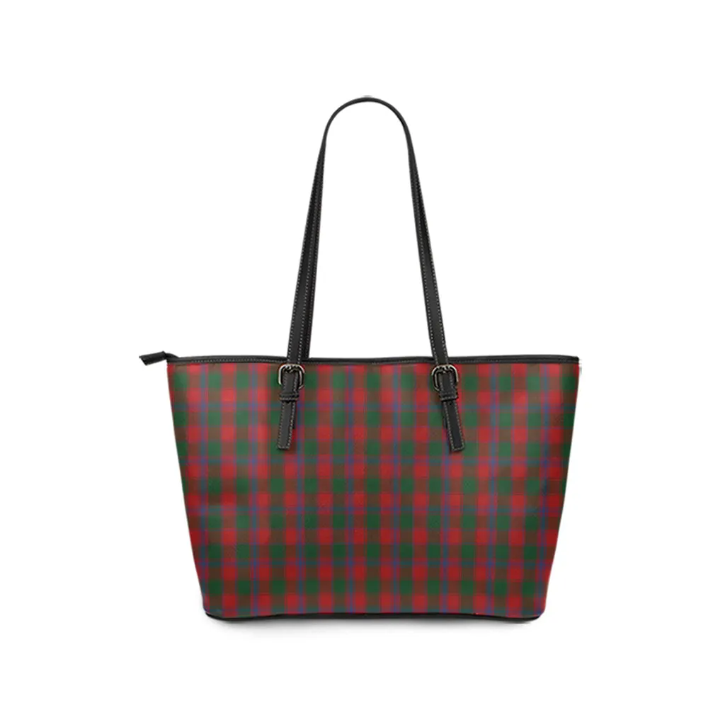 Bruce Old Tartan Leather Tote Bag