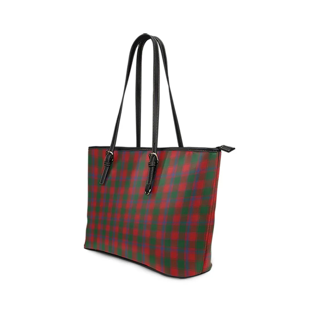 Bruce Old Tartan Leather Tote Bag