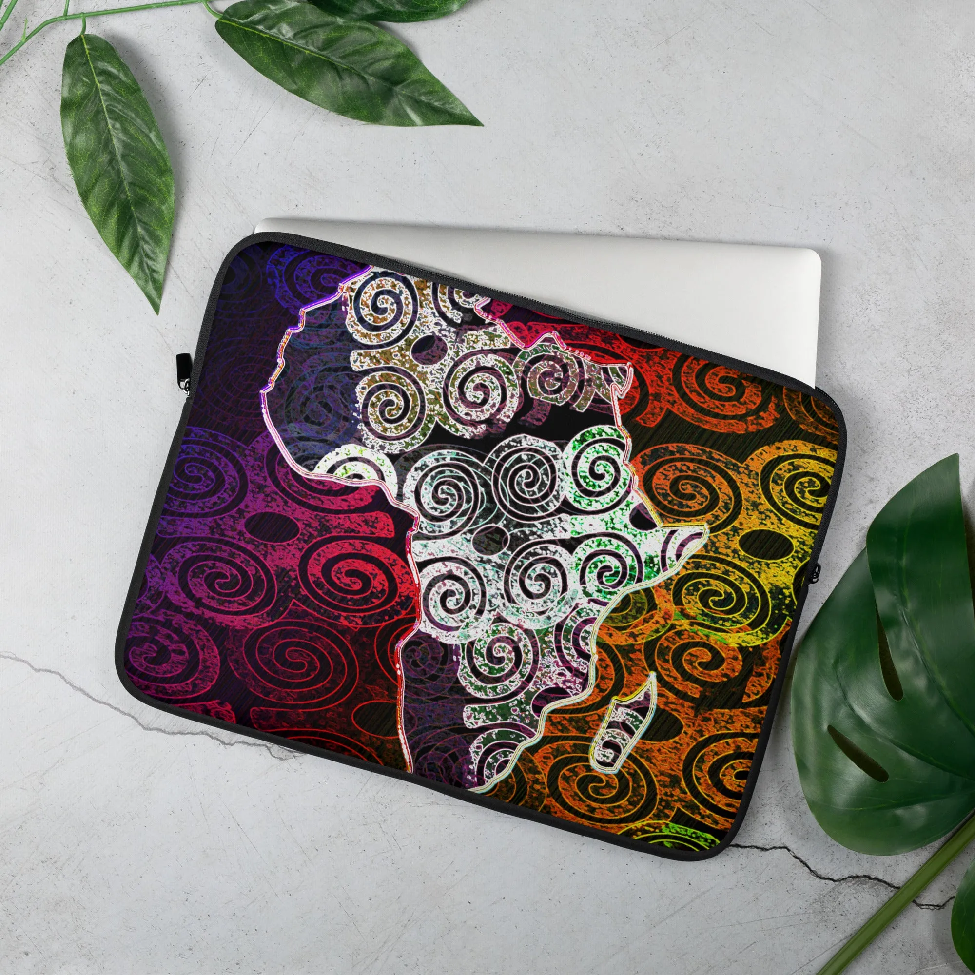 Bubalapa African Map Laptop Sleeve