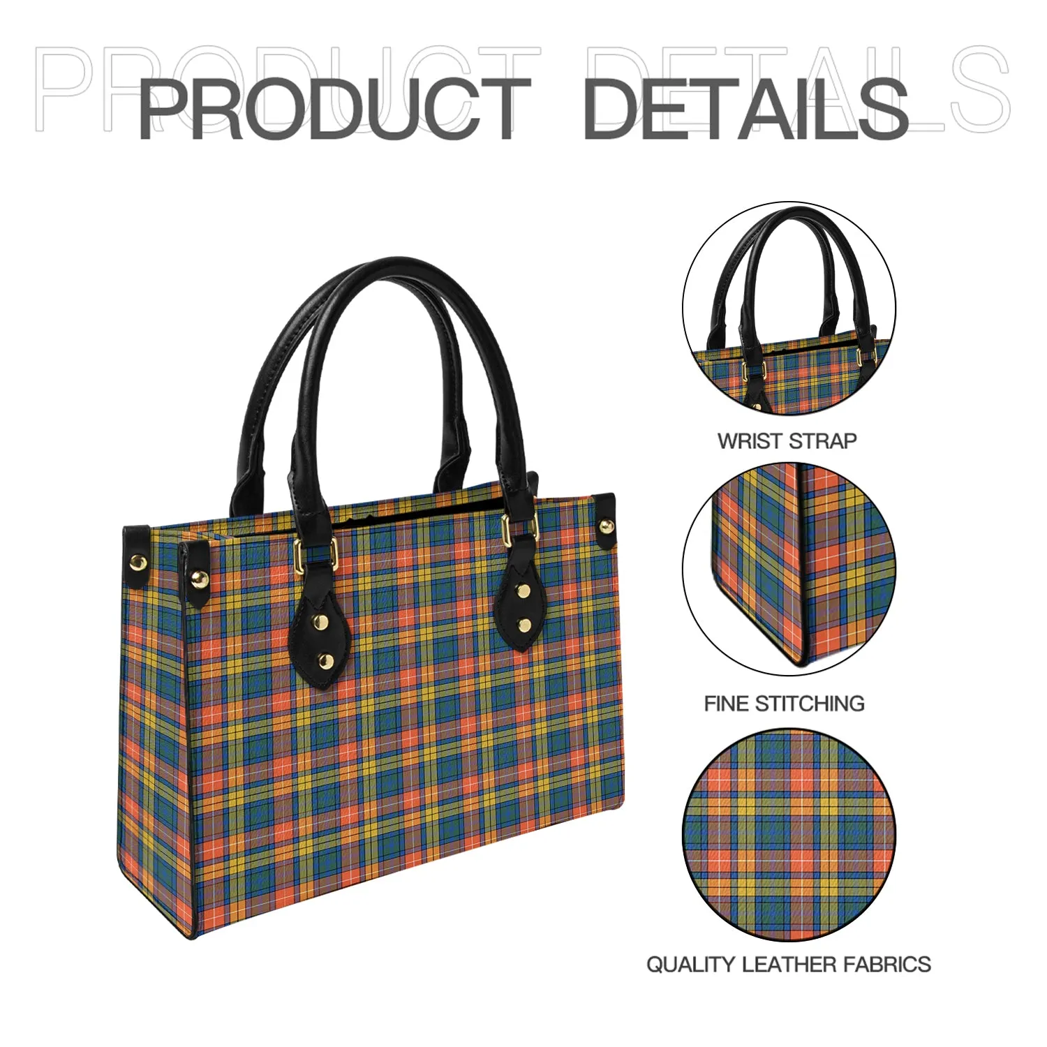 Buchanan Ancient Tartan Leather Bag