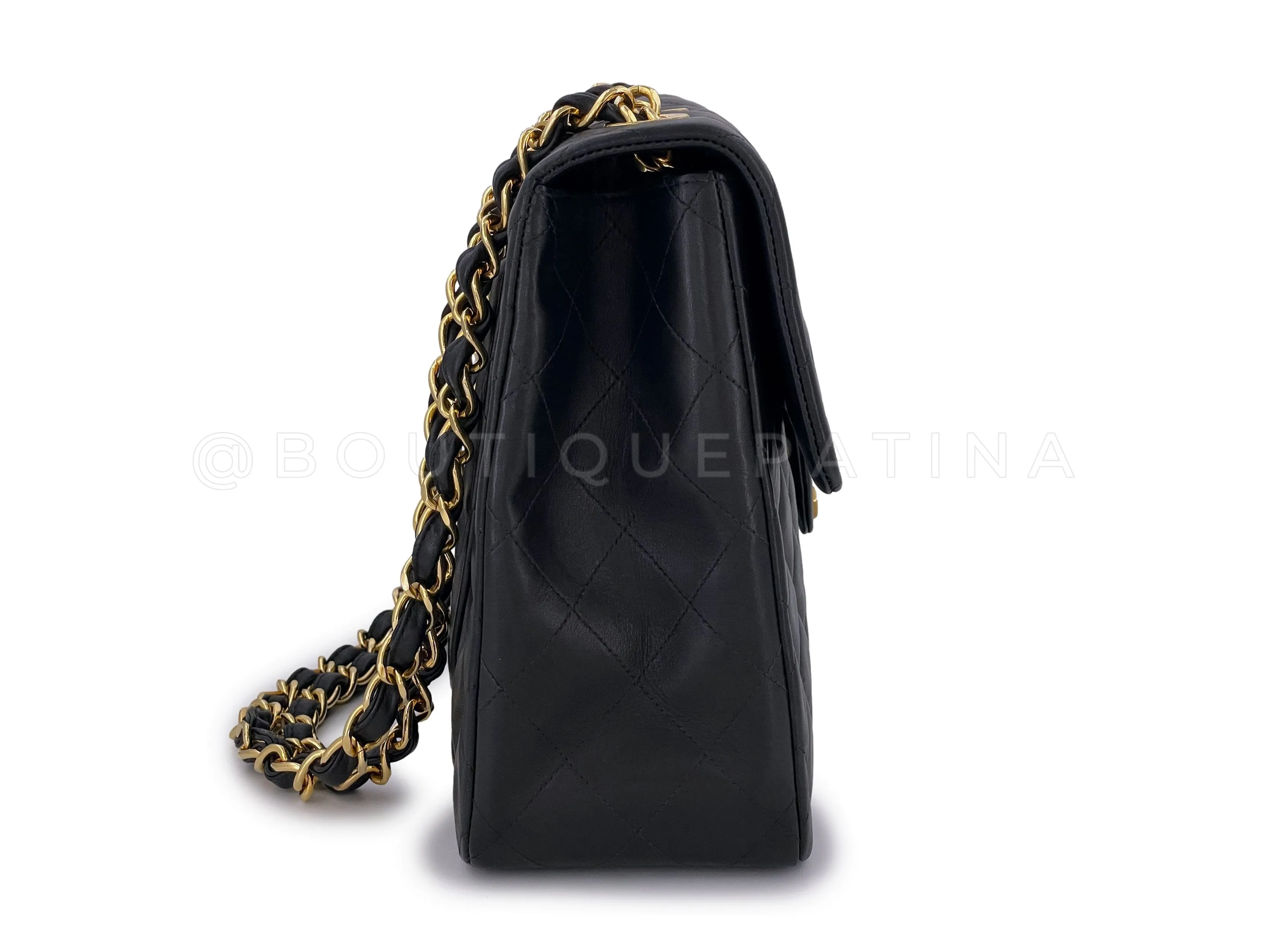 Chanel 1994 Vintage Black Maxi "Jumbo XL" Classic Flap Bag 24k GHW