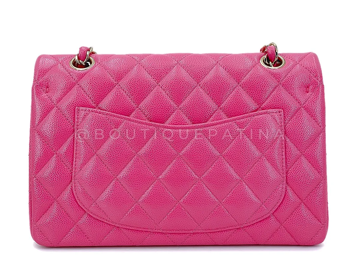 Chanel 20S Barbie Pink Caviar Small Classic Double Flap Bag GHW