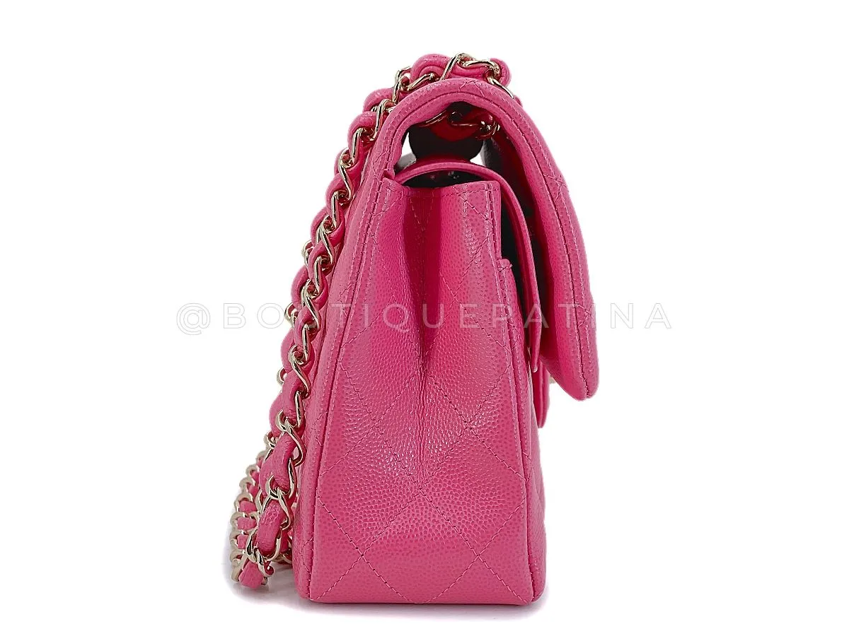 Chanel 20S Barbie Pink Caviar Small Classic Double Flap Bag GHW