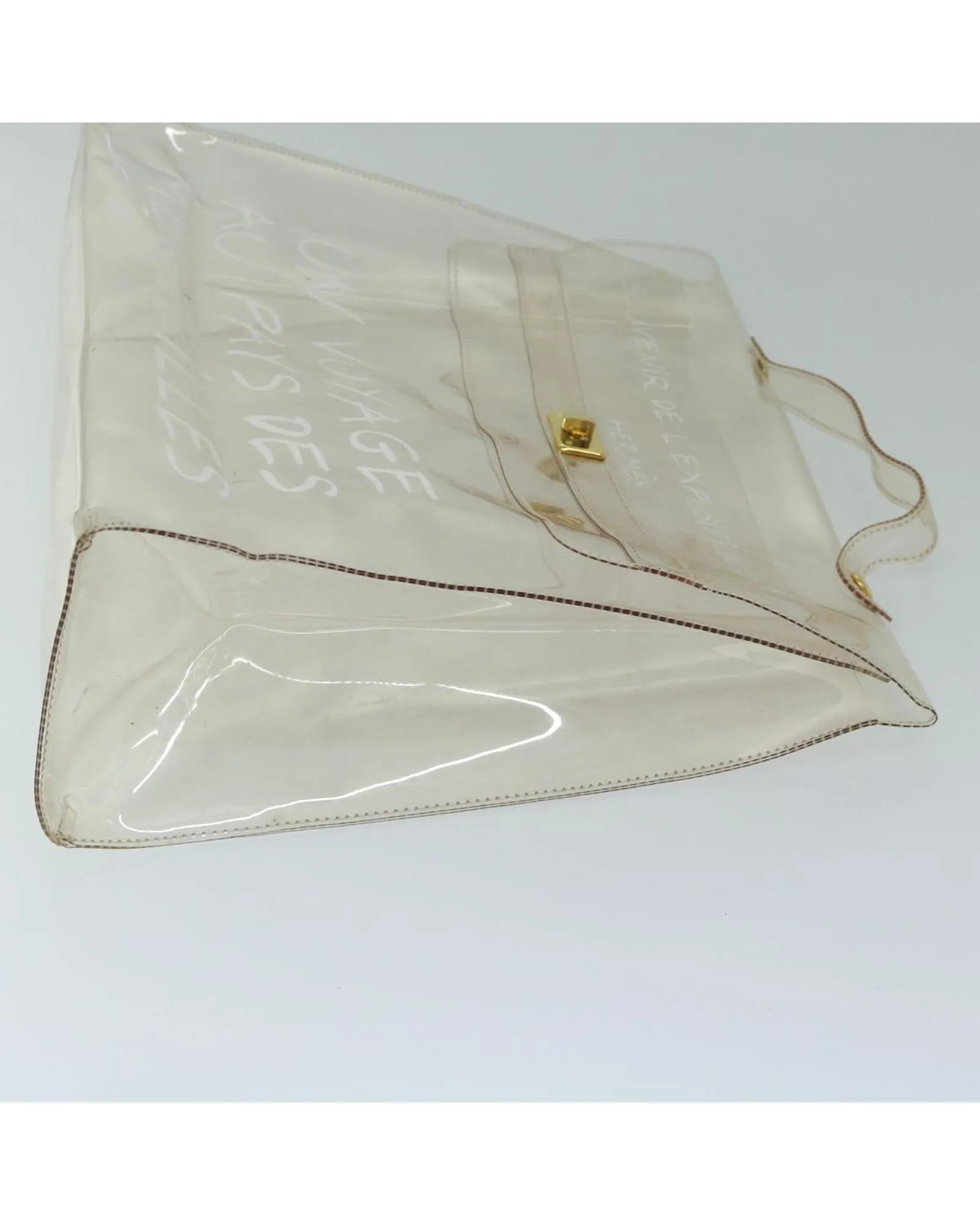 Clear Vinyl Kelly Hand Bag by Hermes