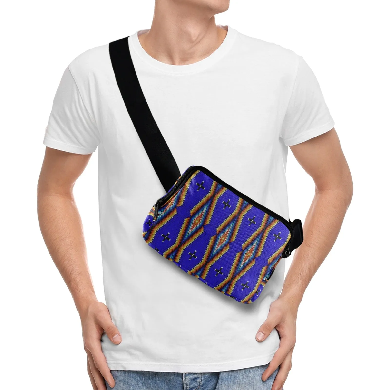 Diamond in the Bluff Blue Belt Bag