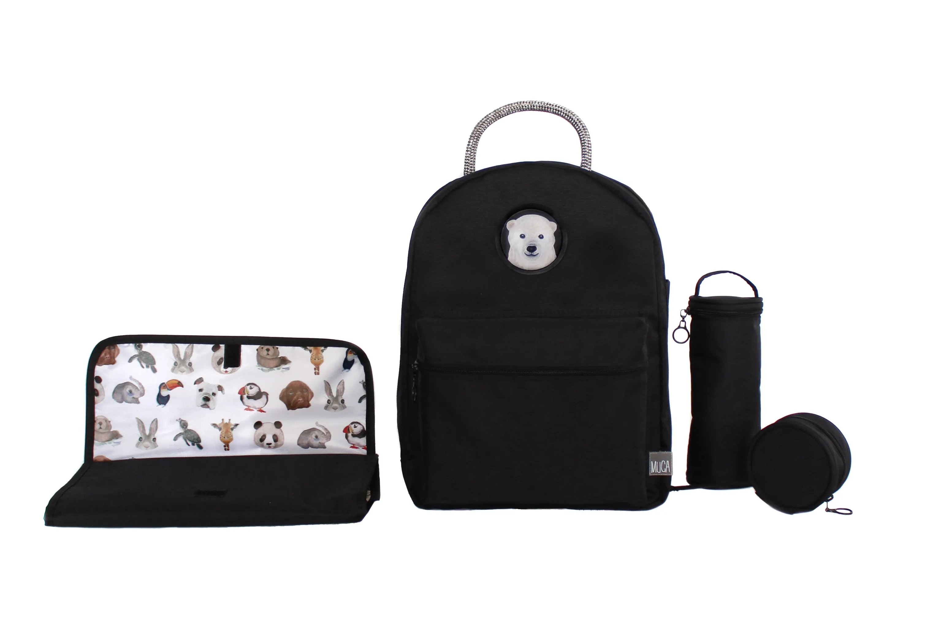 Diaper Backpack Set - Black GOGI