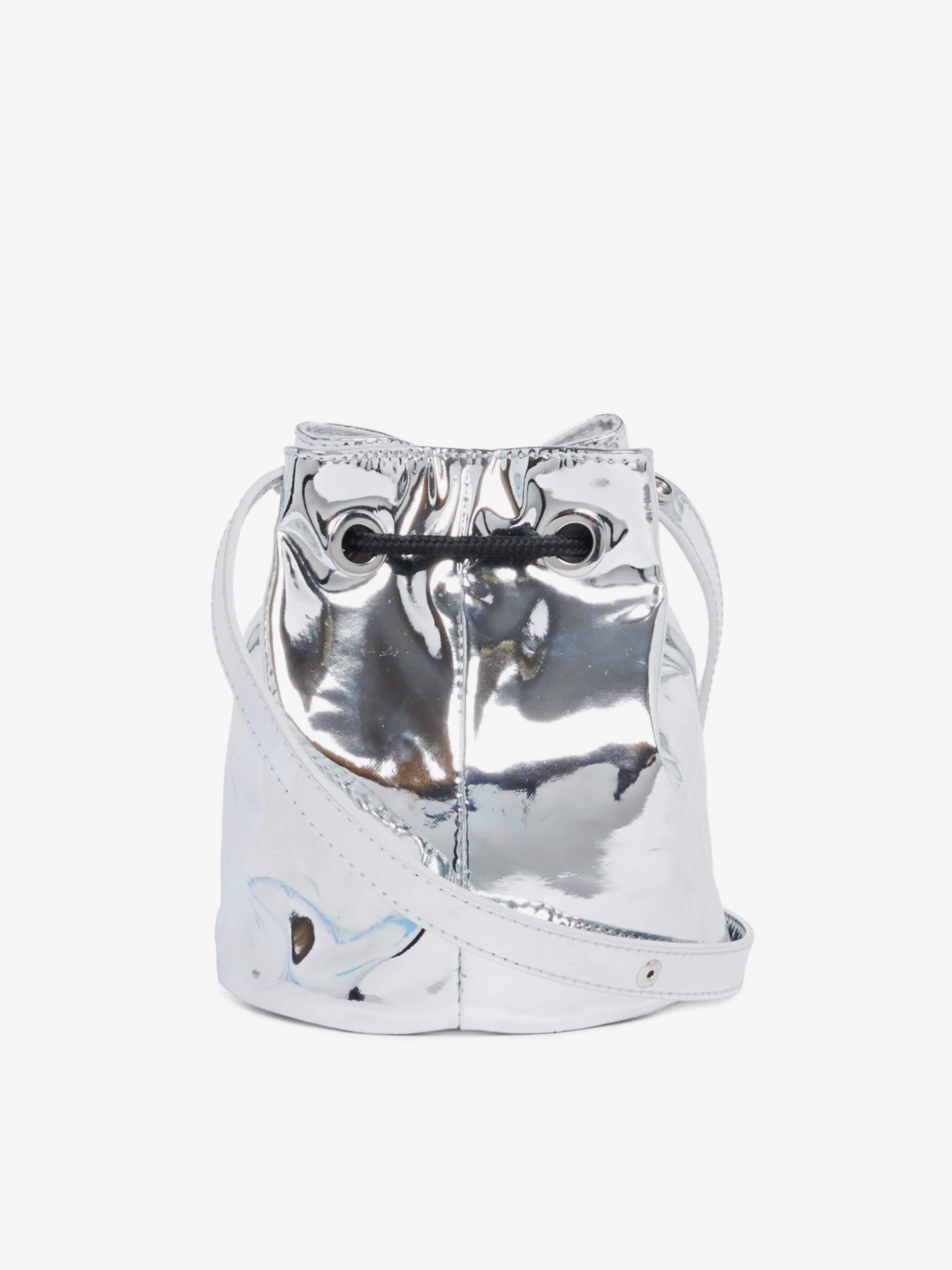 Diesel Girls Welty Bucket Bag in Silver (15.5cm)