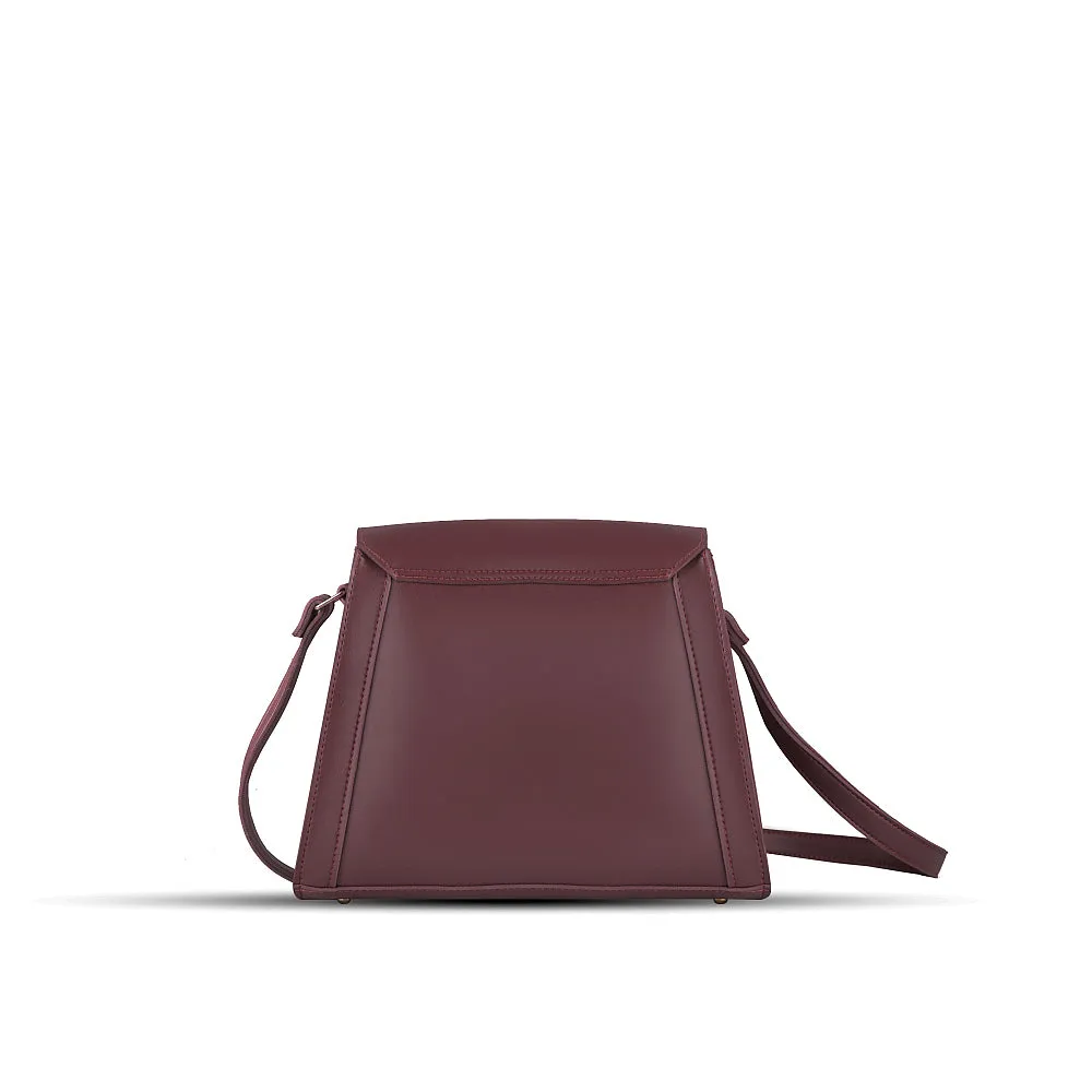 EVA MAROON HANDBAG