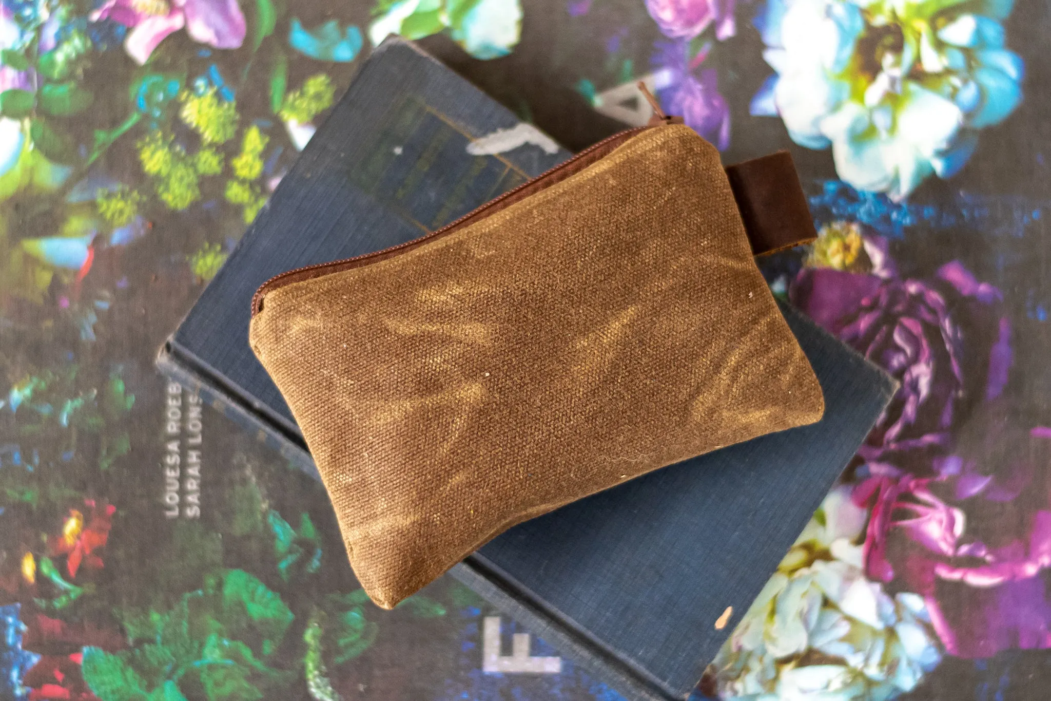 Flagship Colors | Handmade Waxed Canvas Zipper Pouch