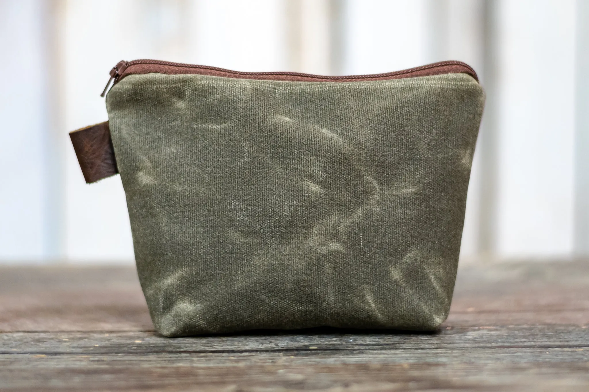 Flagship Colors | Handmade Waxed Canvas Zipper Pouch