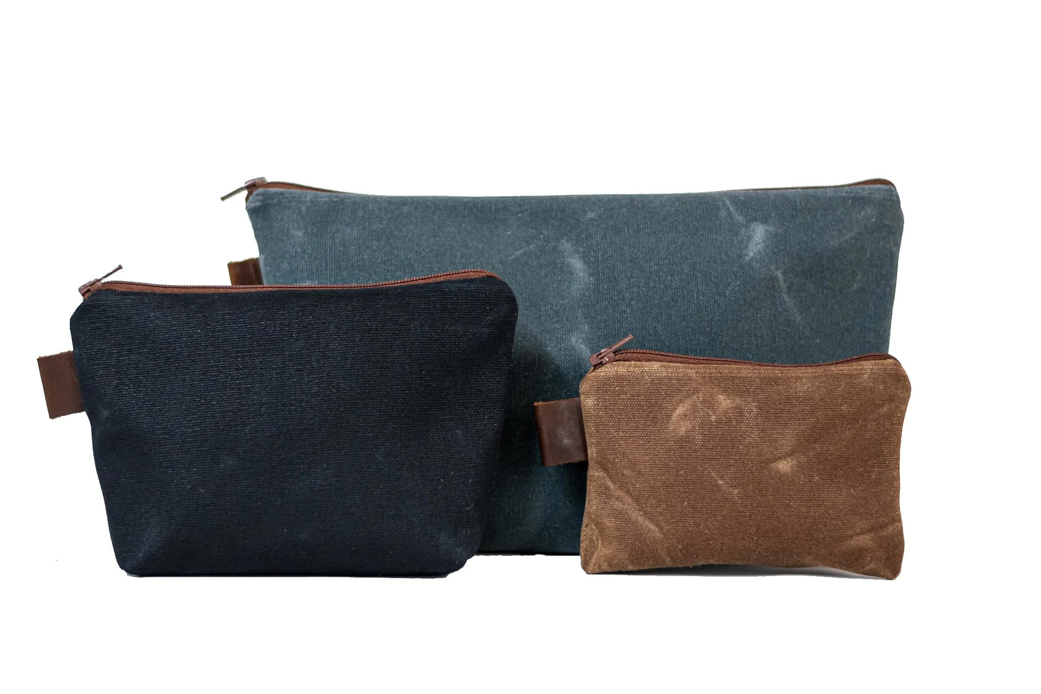 Flagship Colors | Handmade Waxed Canvas Zipper Pouch