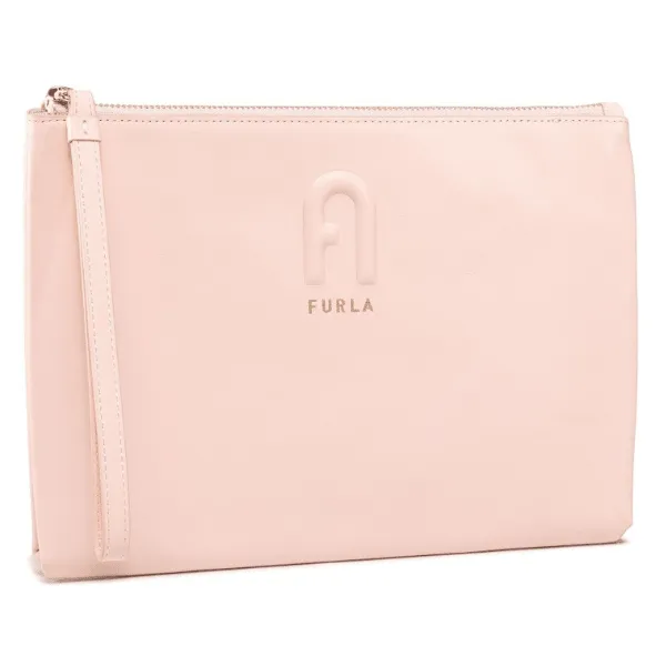 Furla Rita XL Envelope Clutch Bag - Candy Rose