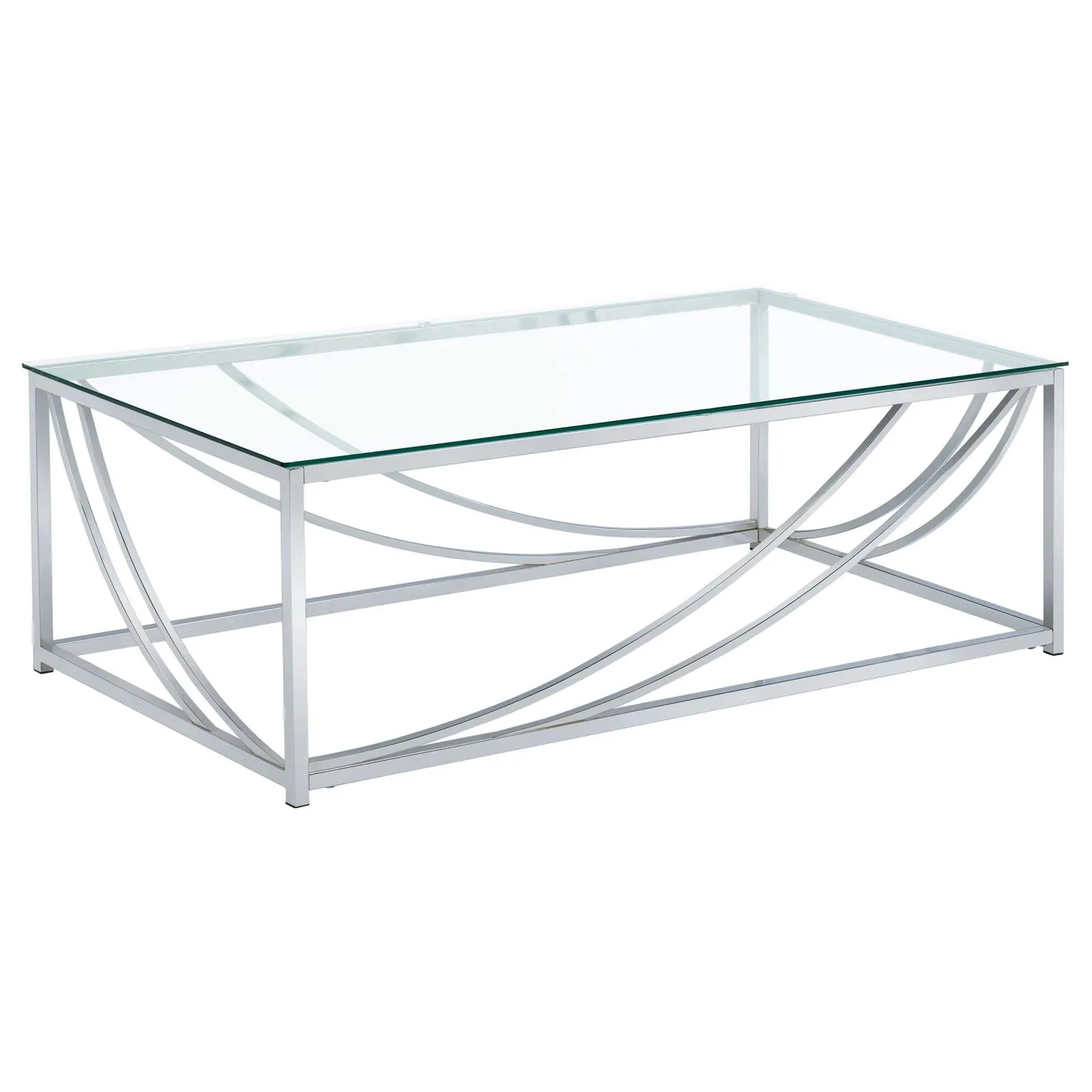 G720498 Contemporary Chrome Coffee Table