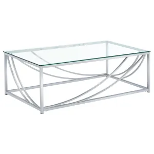 G720498 Contemporary Chrome Coffee Table