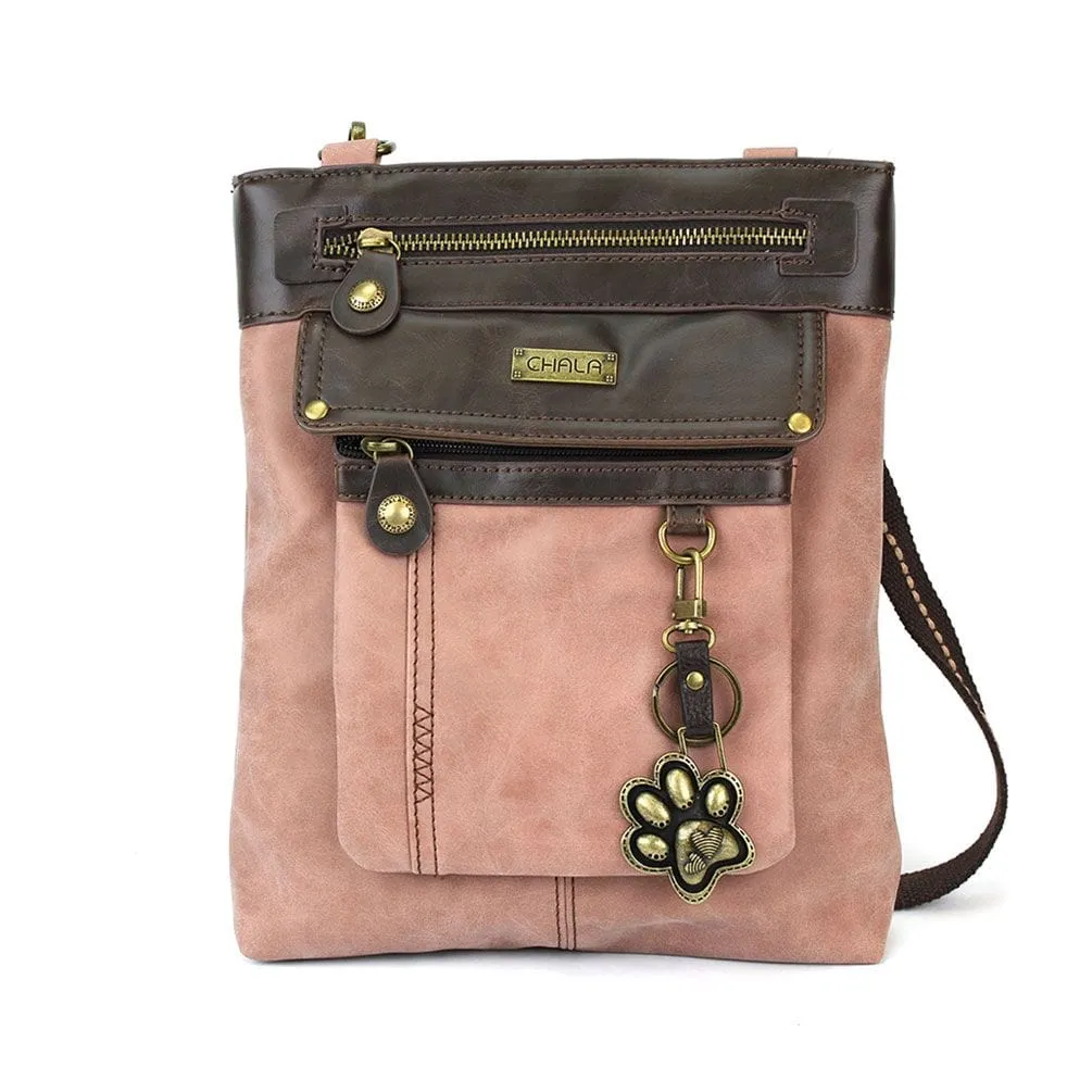 Gemini Crossbody Bag with Paw Keychain by Chala VEGAN