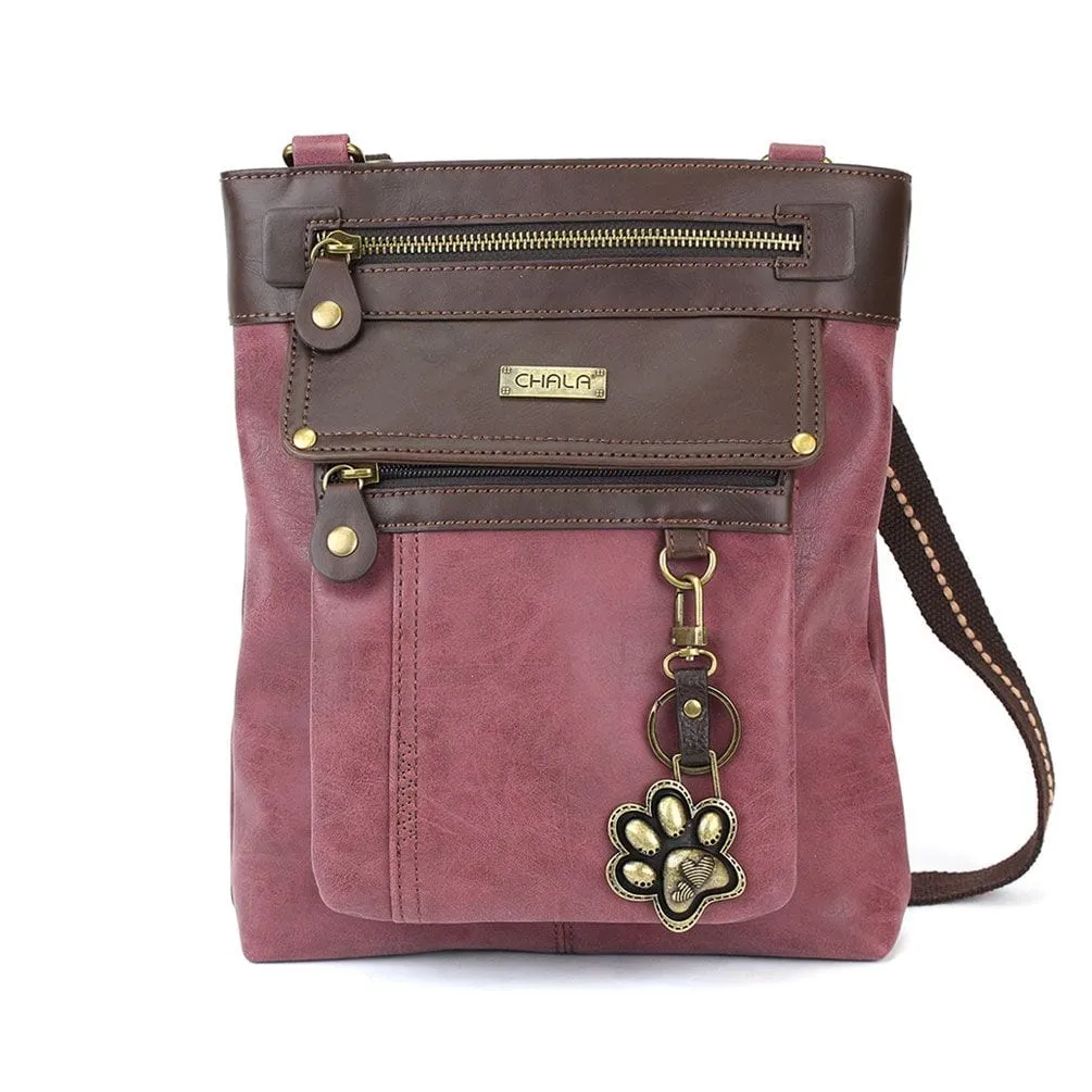 Gemini Crossbody Bag with Paw Keychain by Chala VEGAN