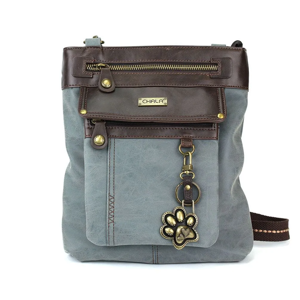 Gemini Crossbody Bag with Paw Keychain by Chala VEGAN