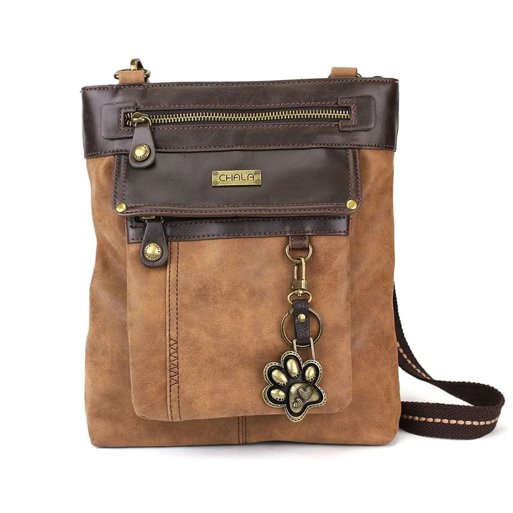 Gemini Crossbody Bag with Paw Keychain by Chala VEGAN