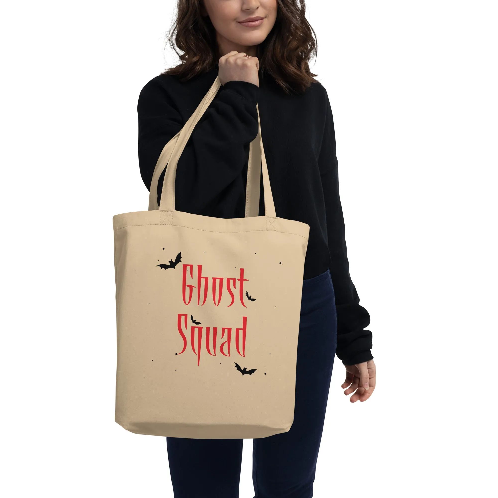 Ghost Squad Halloween Graphic Eco Tote Bag