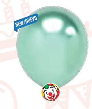 Globos Payaso 12in Balloon Platinum Luxe Green 50ct