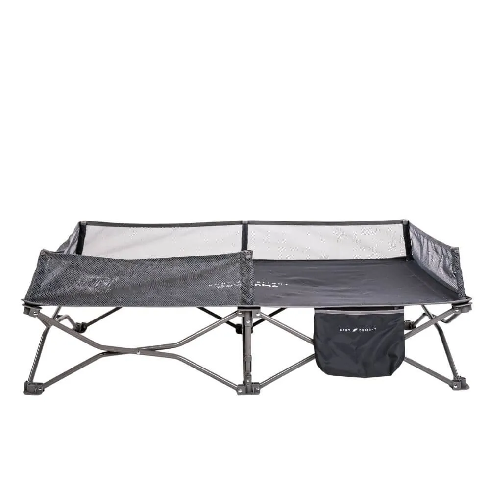 Go With Me® Bungalow Deluxe Portable Travel Cot - Grey