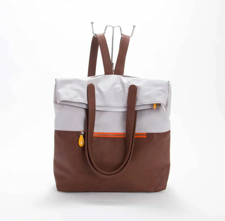 Greenpoint Eco Tote Backpack: Sustainable Chic (Organic Cotton, Convertible, Laptop, Pockets, Gifts)