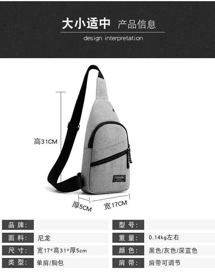 High Quality Outdoor  Polyamides and Nylon Messenger bag for Travel or Business