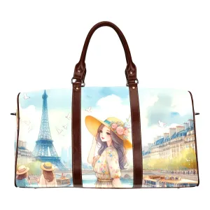 Just a Girl Who Loves Travelling Girl 9 Waterproof Travel Bag/Small (Model 1639)