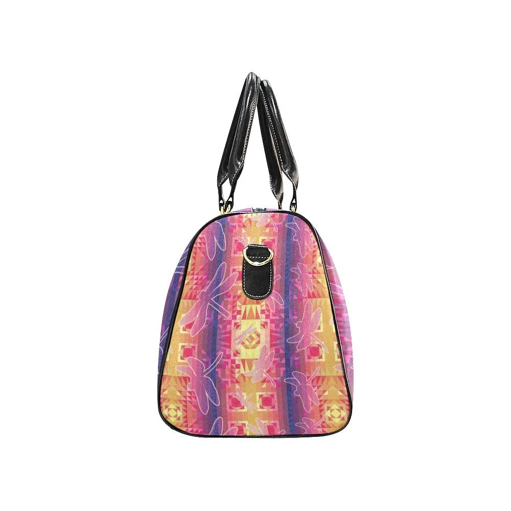 Kaleidoscope Dragonfly Waterproof Travel Bag