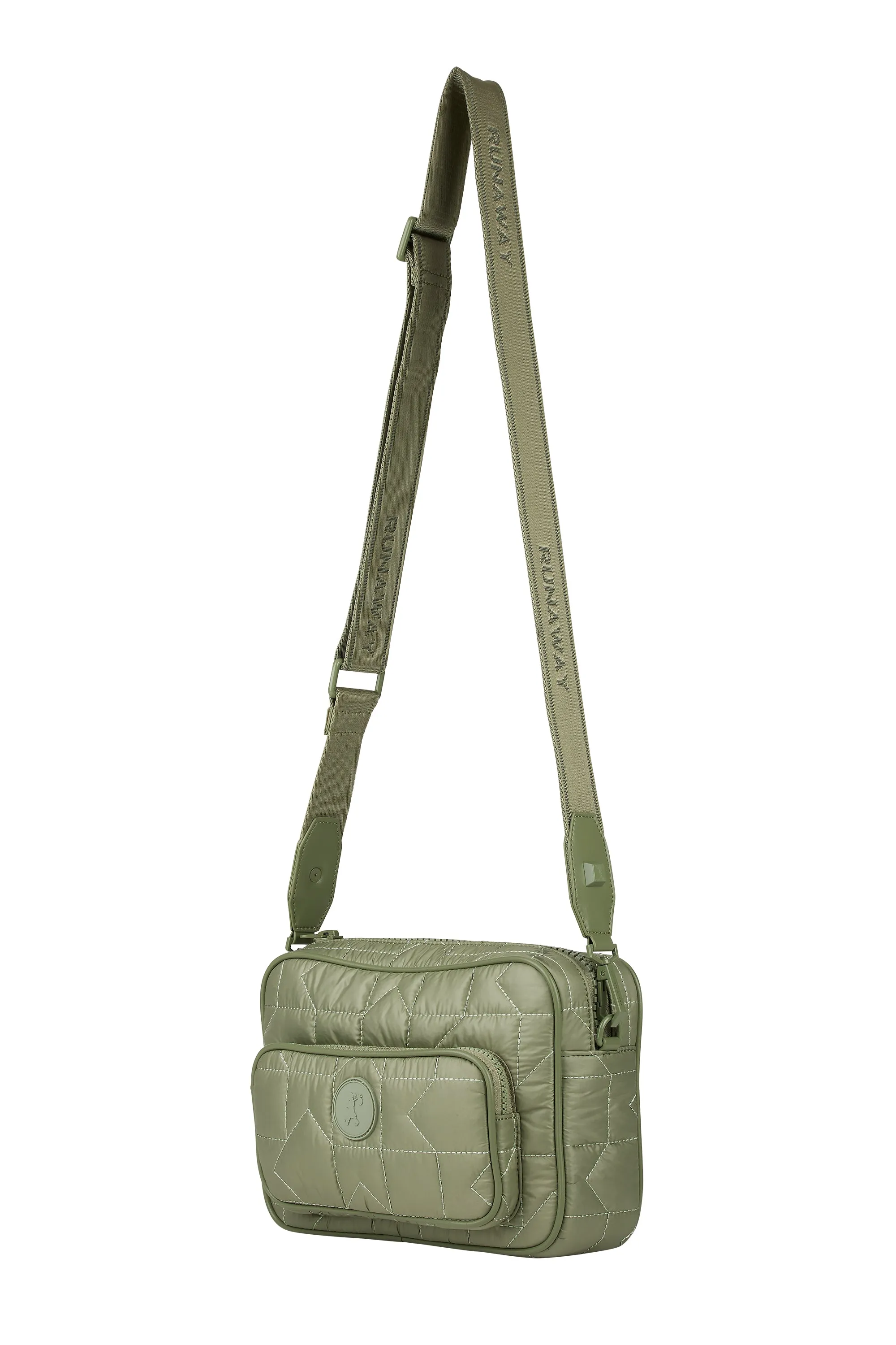 Karen Walker Monogram Quilted Large Camera Bag - Sage