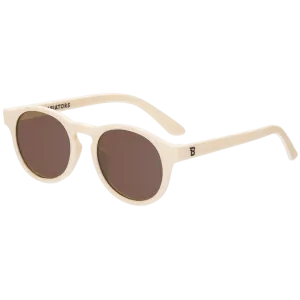 Keyhole Sunglasses - Sweet Cream with Amber Lens