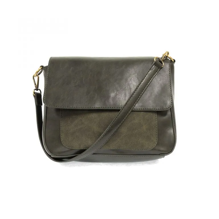 Lexie Convertible Shoulder Bag with Faux Suede Trim