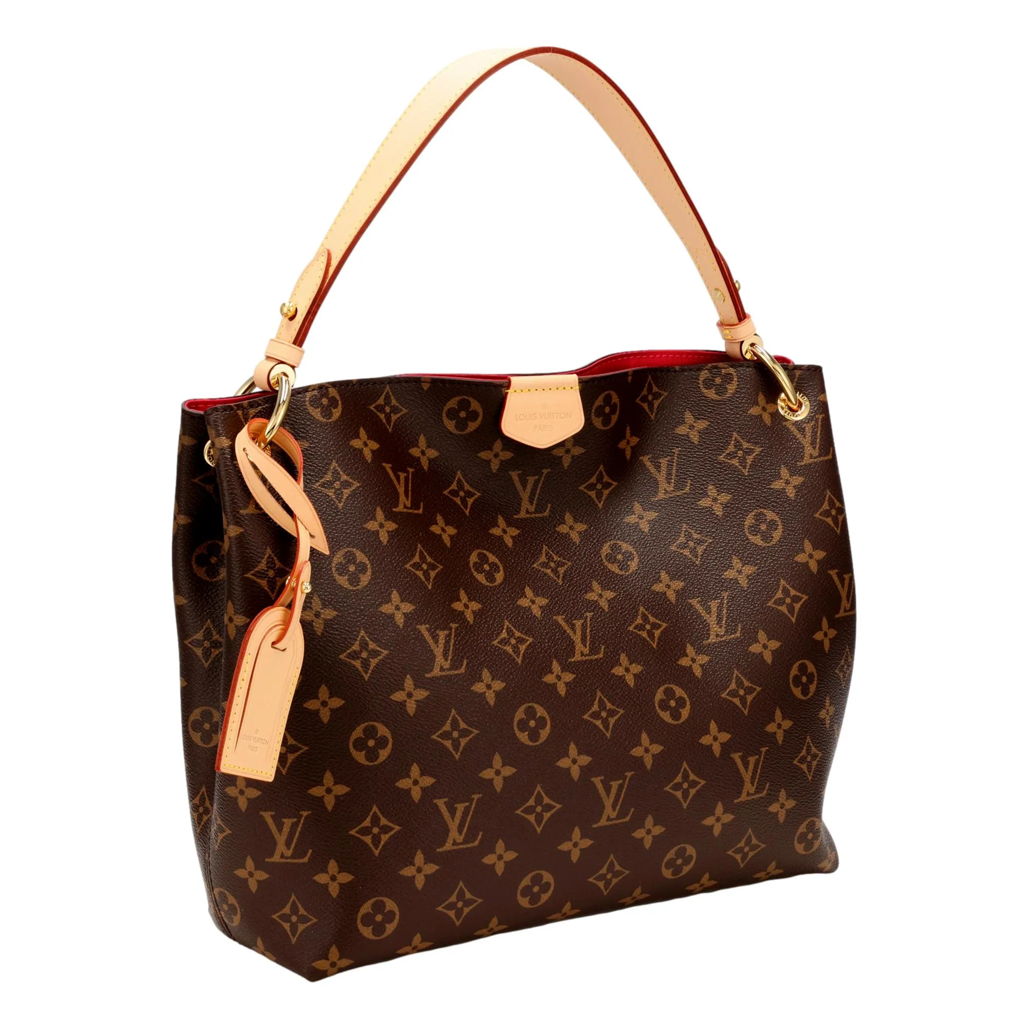 Louis Vuitton Graceful MM Monogram Canvas Hobo Shoulder Bag