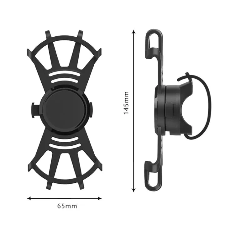 M-8 Multi-Functional 360 Rotating Bicycle Phone Frame(Black)