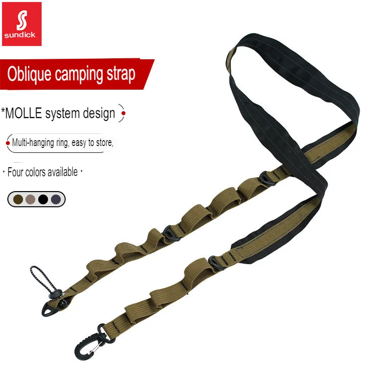 Mountain customers outdoor camping multi-functional shoulder bag single shoulder crossbody bag lanyard multi-purpose water bottle hanging rope multi-color