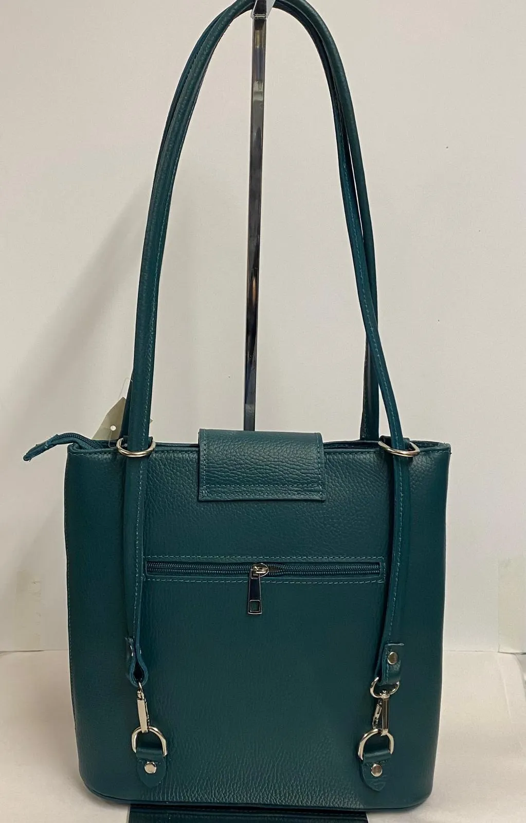 Multiway Leather Bag - Teal