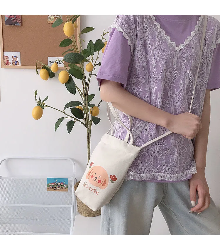 Portable Water Bottle Holder Bubble Tea Carry Bag