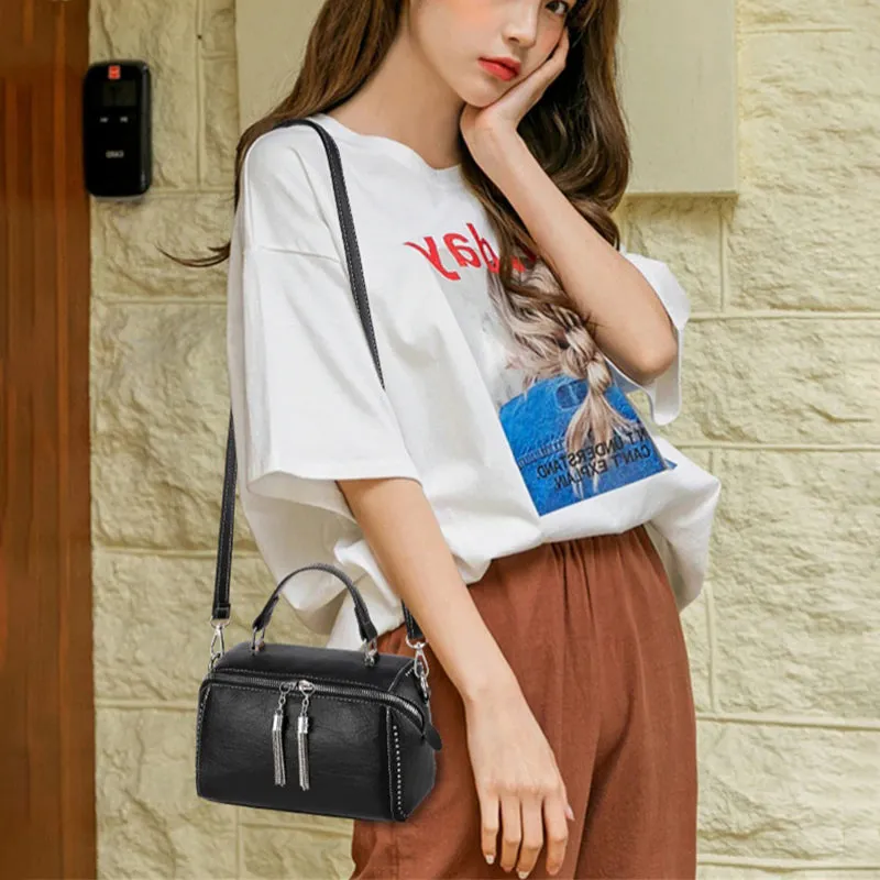 Practical and Stylish Genuine Leather Crossbody Shoulder Bags