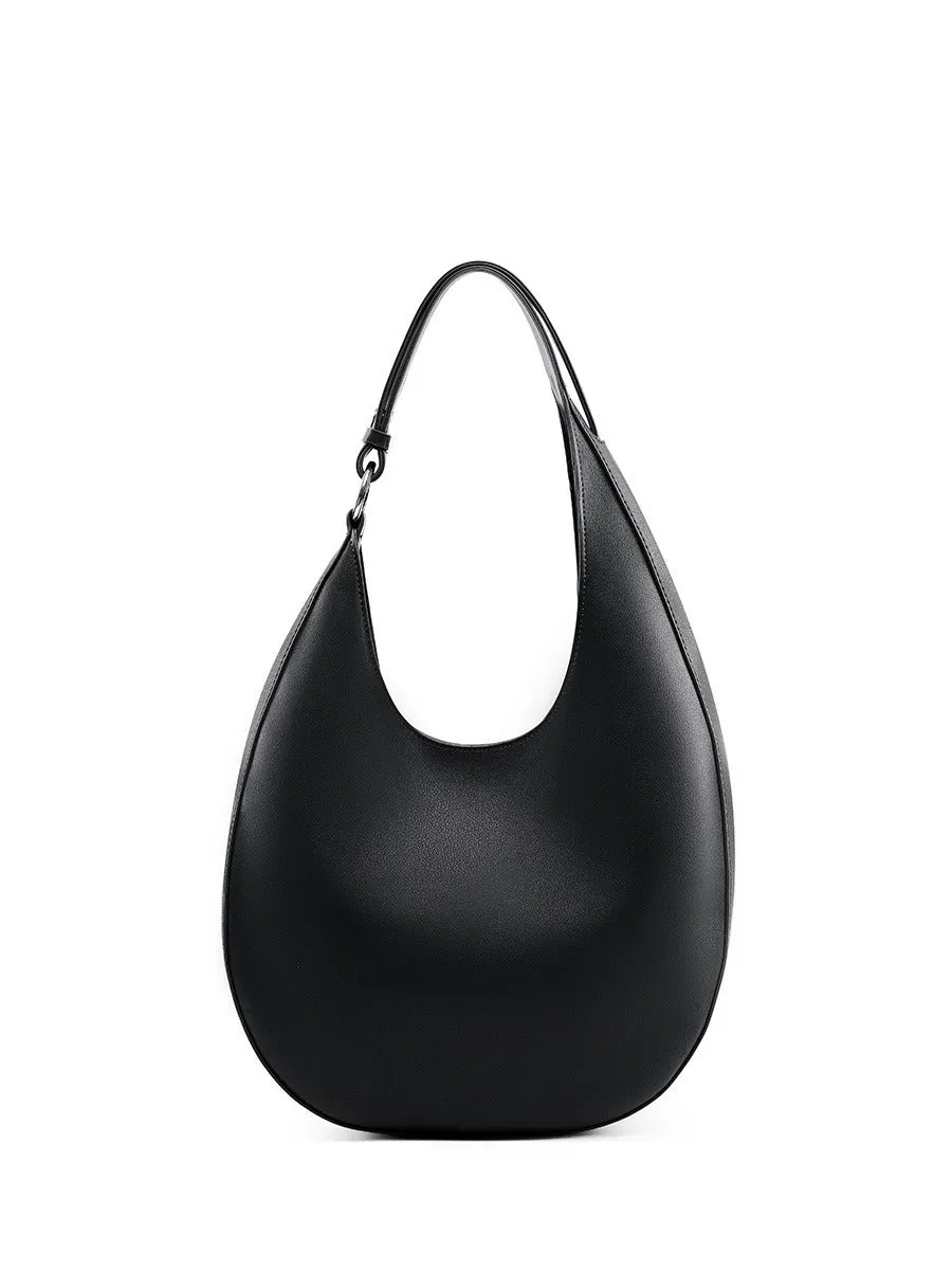 Pre Order:  Leather Crescent Shaped Shoulder Bag