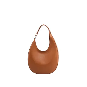 Pre Order:  Leather Crescent Shaped Shoulder Bag